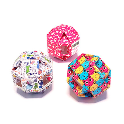 Brinquedo e Porta Petisco Pet Games Paper Balls para Gatos 3 unidades | Petz
