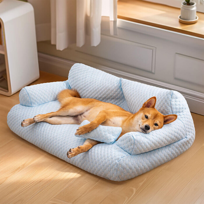 Cama com Resfriamento de Seda Gelada para Pet Lavável e Respirável Sofá-cama para Cão | Petz