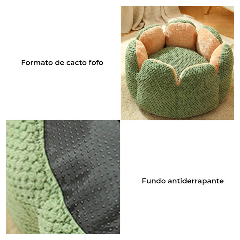 Cama confortável para animais de estimação em formato de cacto | Petz