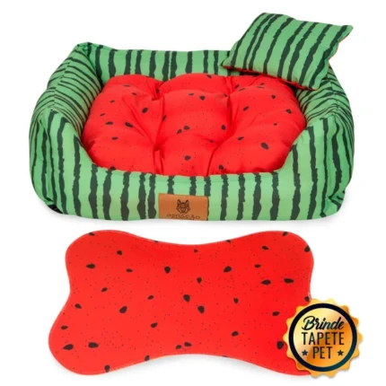 Cama para Cachorro Melancia Vermelho e Verde | Petz