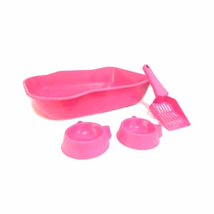 Kit de Bandeja DuraPets Single Rosa para Gatos | Petz