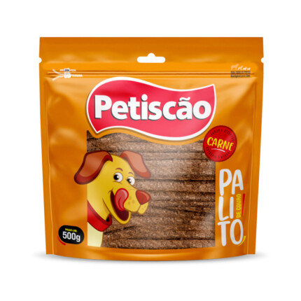 Osso Petiscão Cães Carne 8mm - 500g | Petz