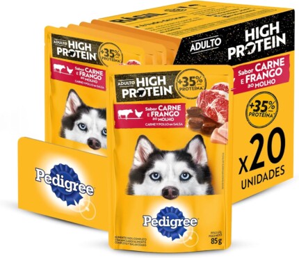Pack Ração Úmida Pedigree High Protein Cães Adultos - 20 unidades | Petz
