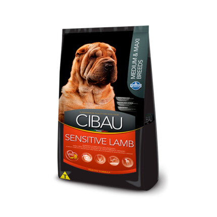 Ração Cibau Lamb Medium & Maxi Sensitive para Cães Adultos de Raças Médias e Grandes - 12kg | Petz