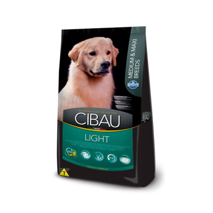 Ração Cibau Medium & Maxi Light para Cães Adultos de Raças Médias e Grandes - 12kg | Petz