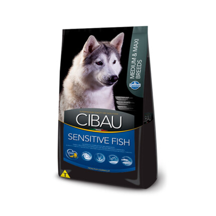 Ração Cibau Medium & Maxi Sensitive Fish para Cães Adultos de Raças Médias e Grandes - 12kg | Petz