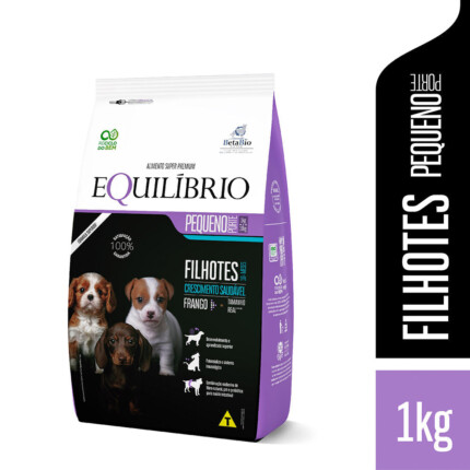 Ração Equilíbrio para Cães Filhotes de Porte Pequeno Sabor Frango | Petz