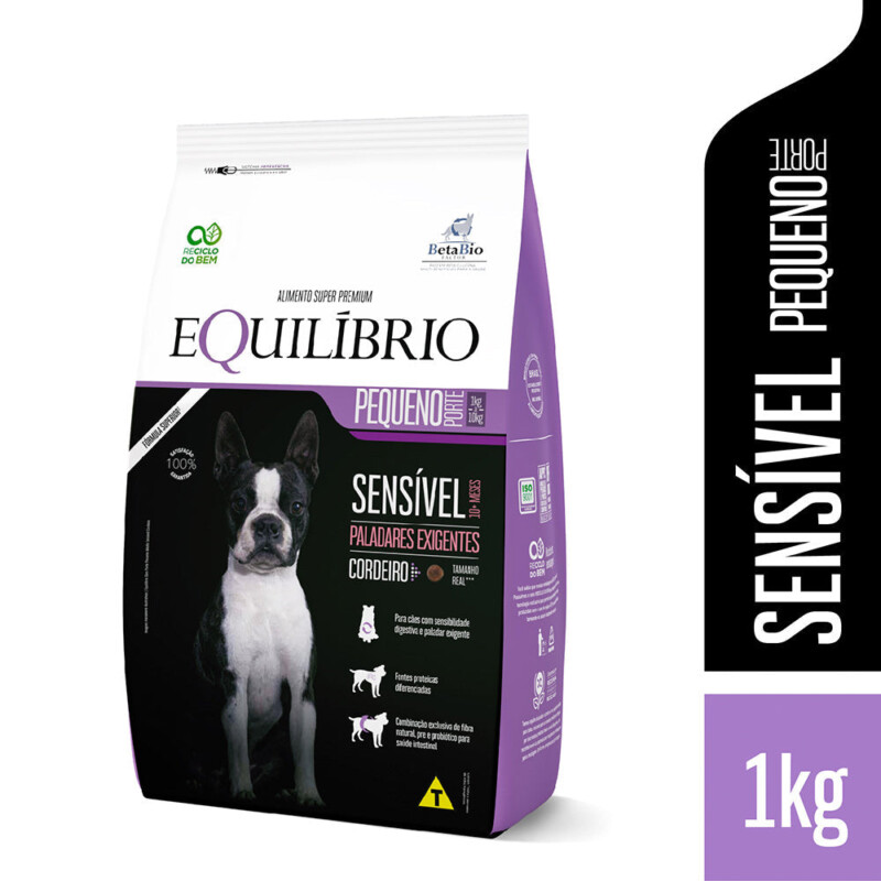 Ração Equilíbrio Sensível para Cães Adultos de Porte Pequeno Sabor Cordeiro | Petz