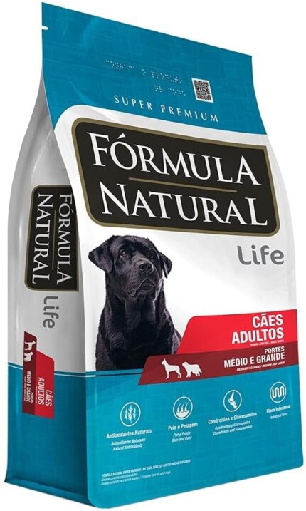 RAÇÃO FÓRMULA NATURAL LIFE PARA CÃES ADULTOS RAÇAS MÉDIAS E GRANDES 15KG | Petz