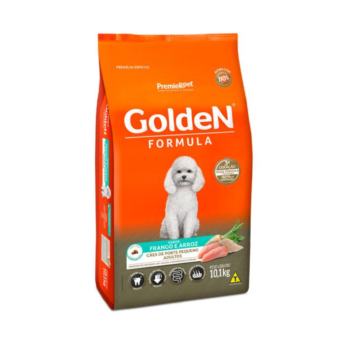 Ração Golden Fórmula Mini Bits para Cães Adultos de Pequeno Porte Sabor Frango e Arroz | Petz