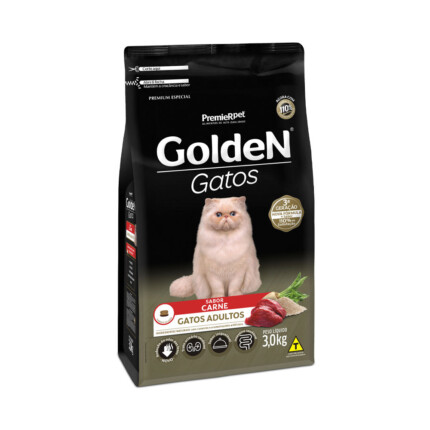 Ração Golden para Gatos Adultos Sabor Carne | Petz