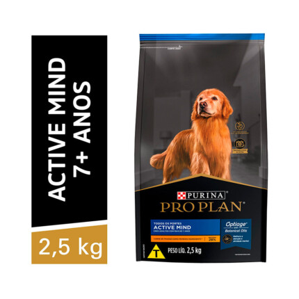 Ração Pro Plan Active Mind para Cães Adultos 7+ Sabor Frango | Petz