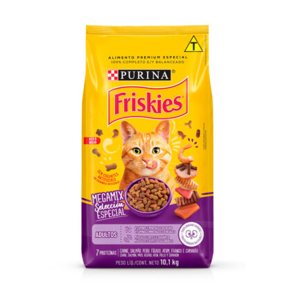 Ração Purina Friskies Megamix para Gatos Adultos | Petz