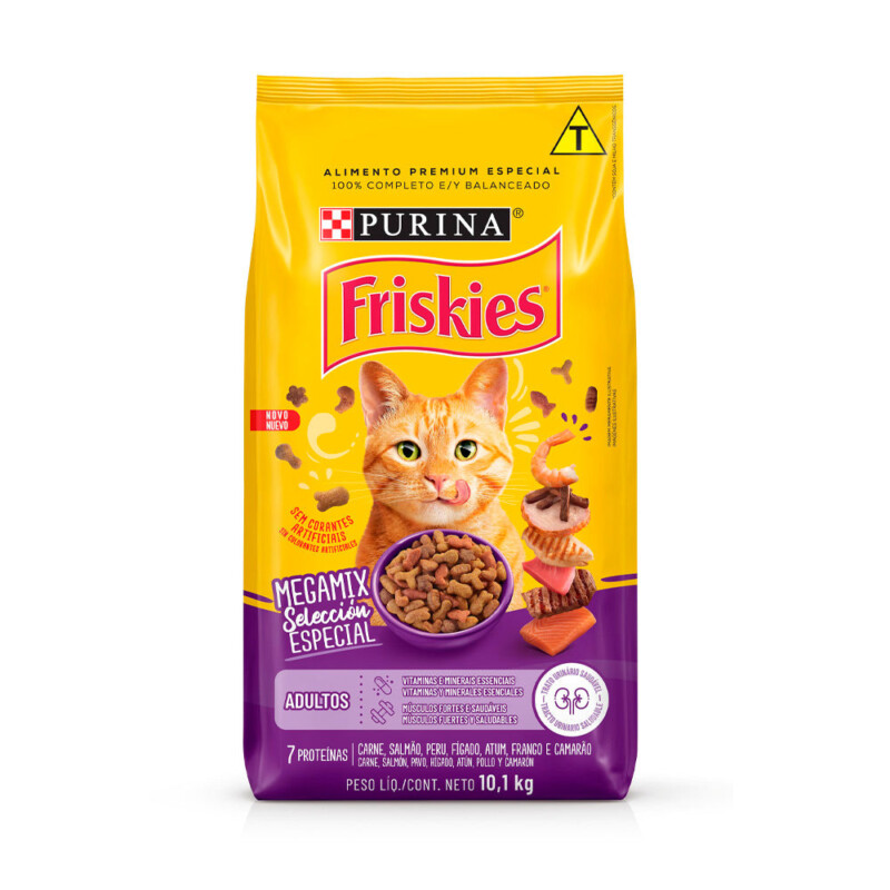 Ração Purina Friskies Megamix para Gatos Adultos | Petz