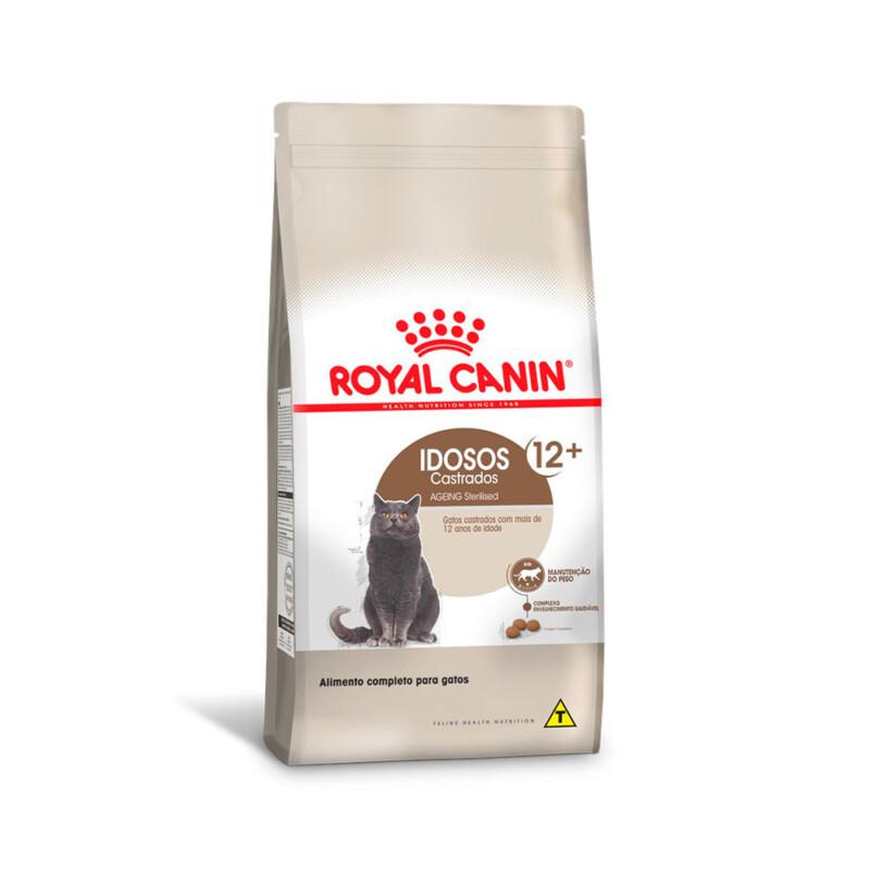 Ração Royal Canin Sterilised 12+ para Gatos Adultos Castrados Acima de 12 Anos | Petz