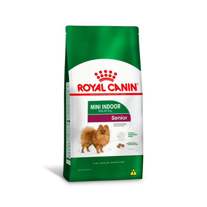Ração Seca Royal Canin Mini Indoor Senior para Cães Idosos de Porte Pequeno com 8 Anos ou mais | Petz