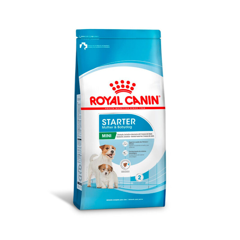 Ração Seca Royal Canin Starter Mother & Babydog Mini para Fêmeas gestantes/lactantes e Filhotes de 1 a 2 Meses de Idade - 1 Kg | Petz