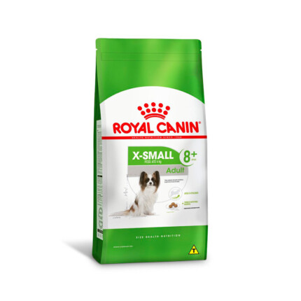 Ração Seca Royal Canin X-Small Adult 8+ para Cães Adultos e Idosos de Porte Miniatura com 8 Anos ou mais | Petz