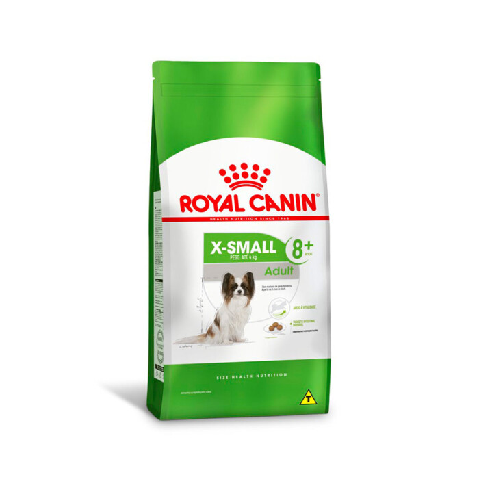 Ração Seca Royal Canin X-Small Adult 8+ para Cães Adultos e Idosos de Porte Miniatura com 8 Anos ou mais | Petz