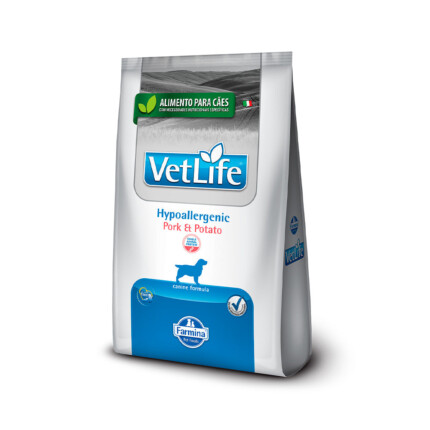 Ração Vet Life Hypoallergenic Pork e Potato para Cães | Petz